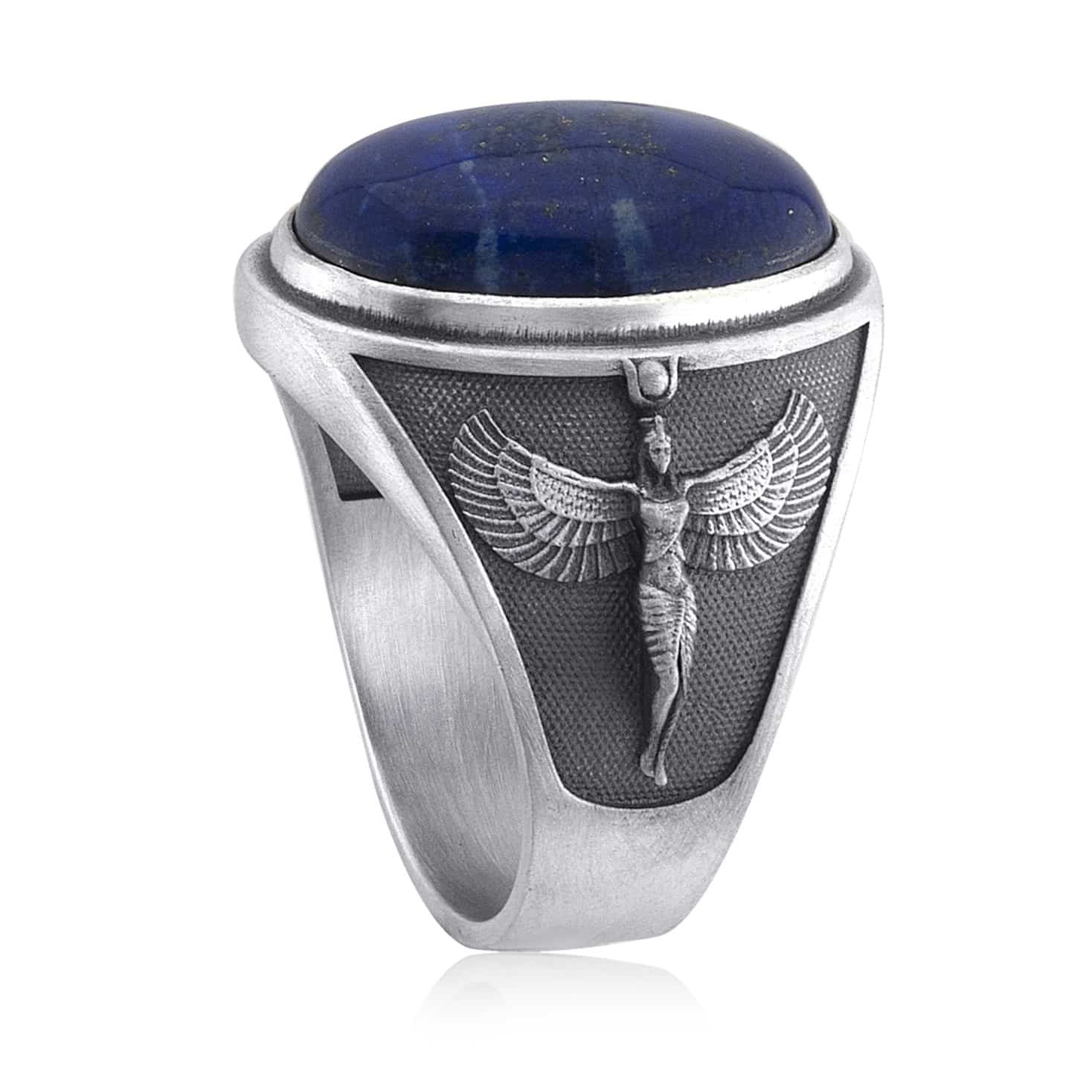 Egyptian Isis Goddess Lapis Lazuli Ring
