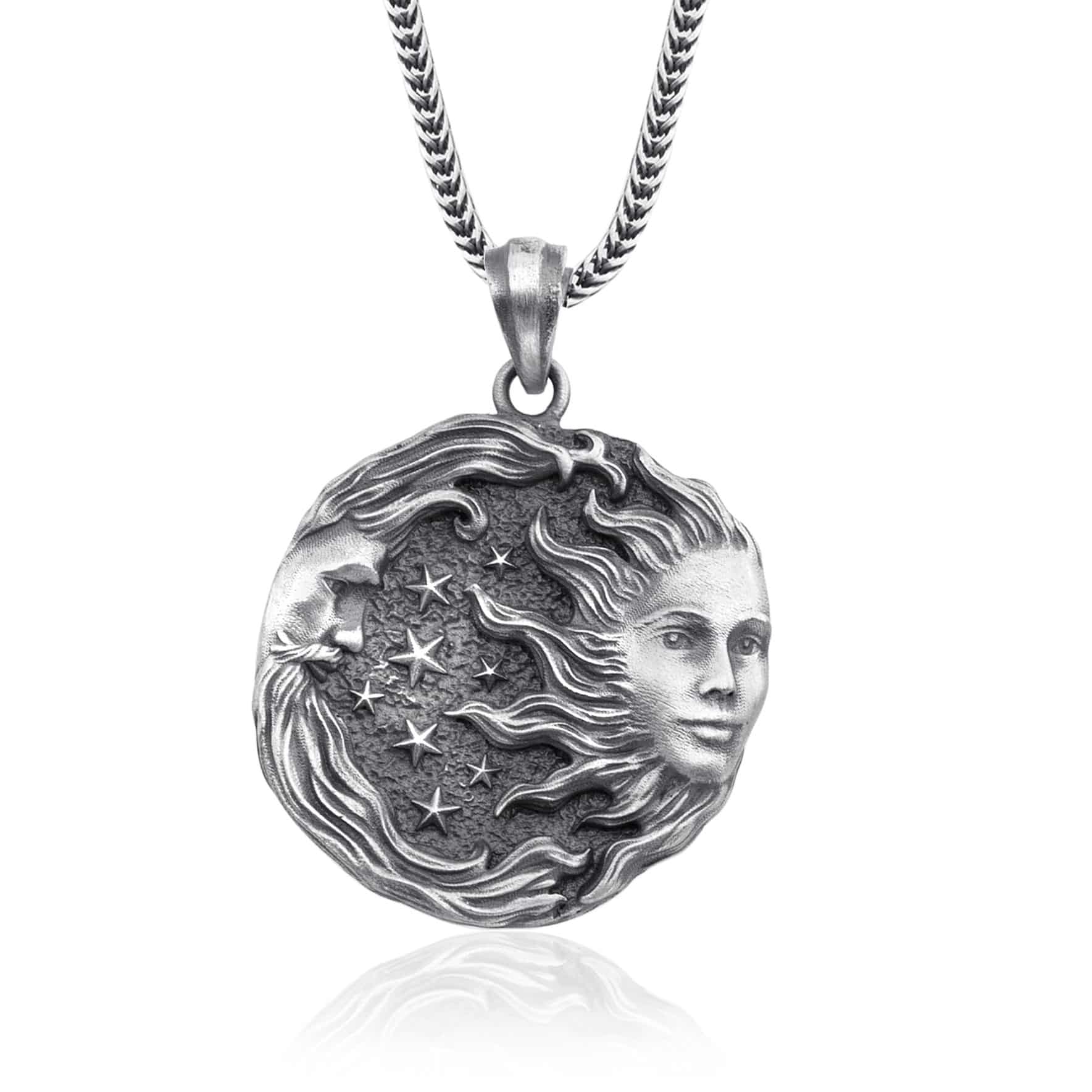 Moon and Sun Necklace