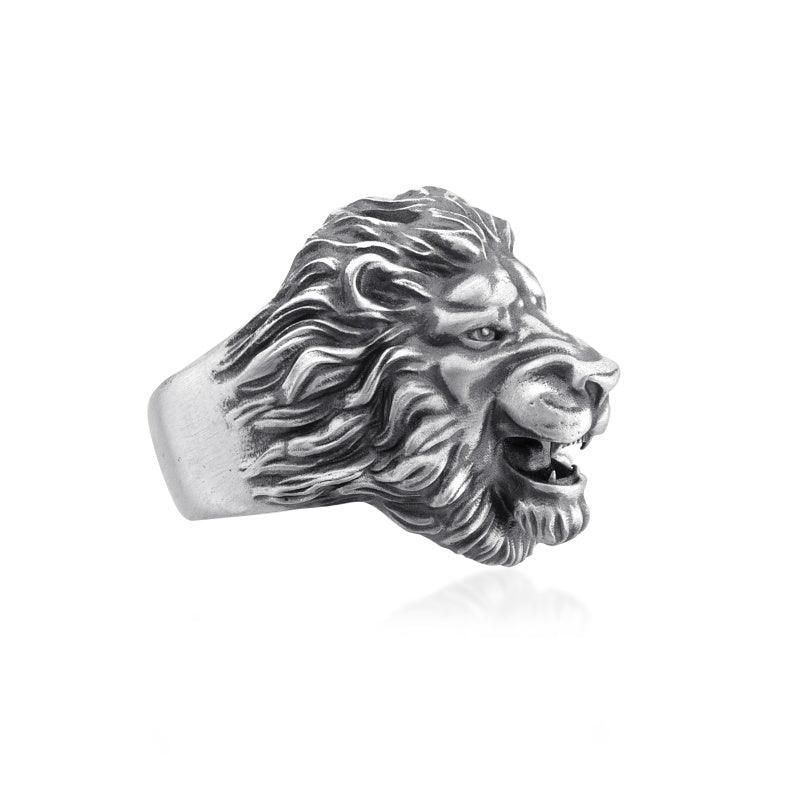 Angry Lion Face Ring