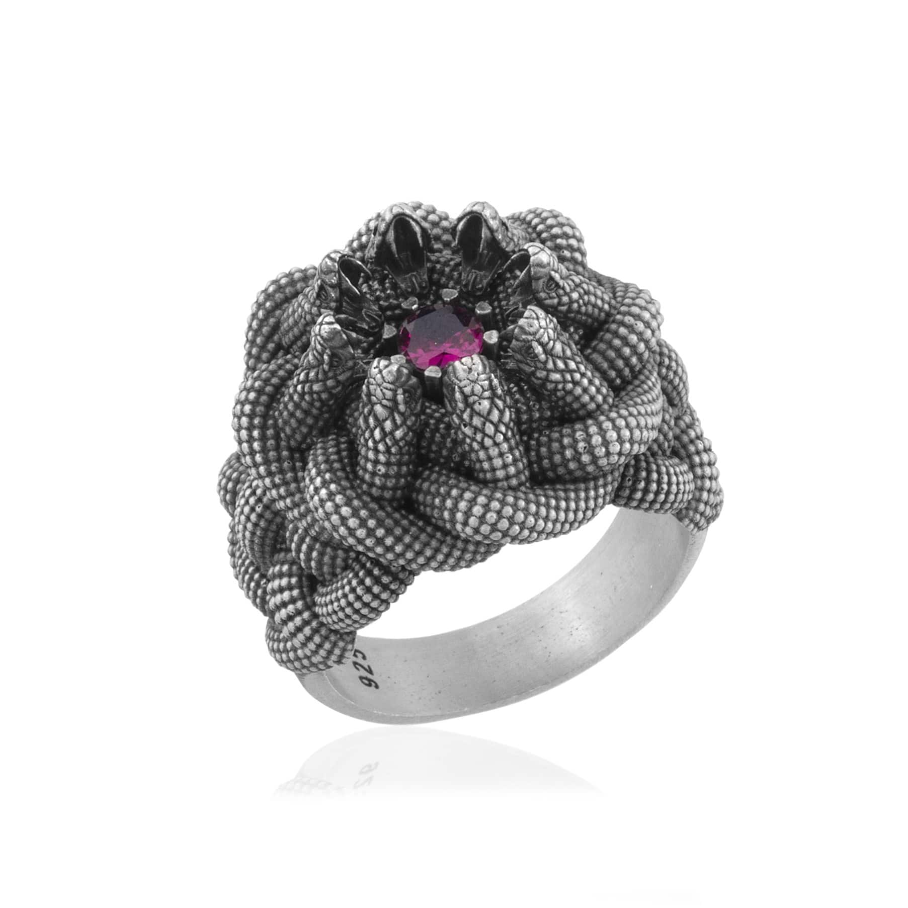 Snakeguard Gem Ring