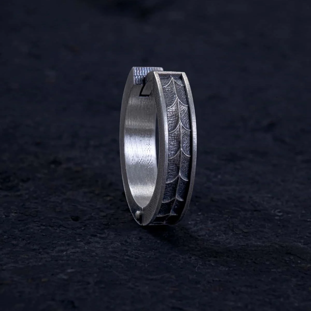 Dragon Scale Huggie Earring