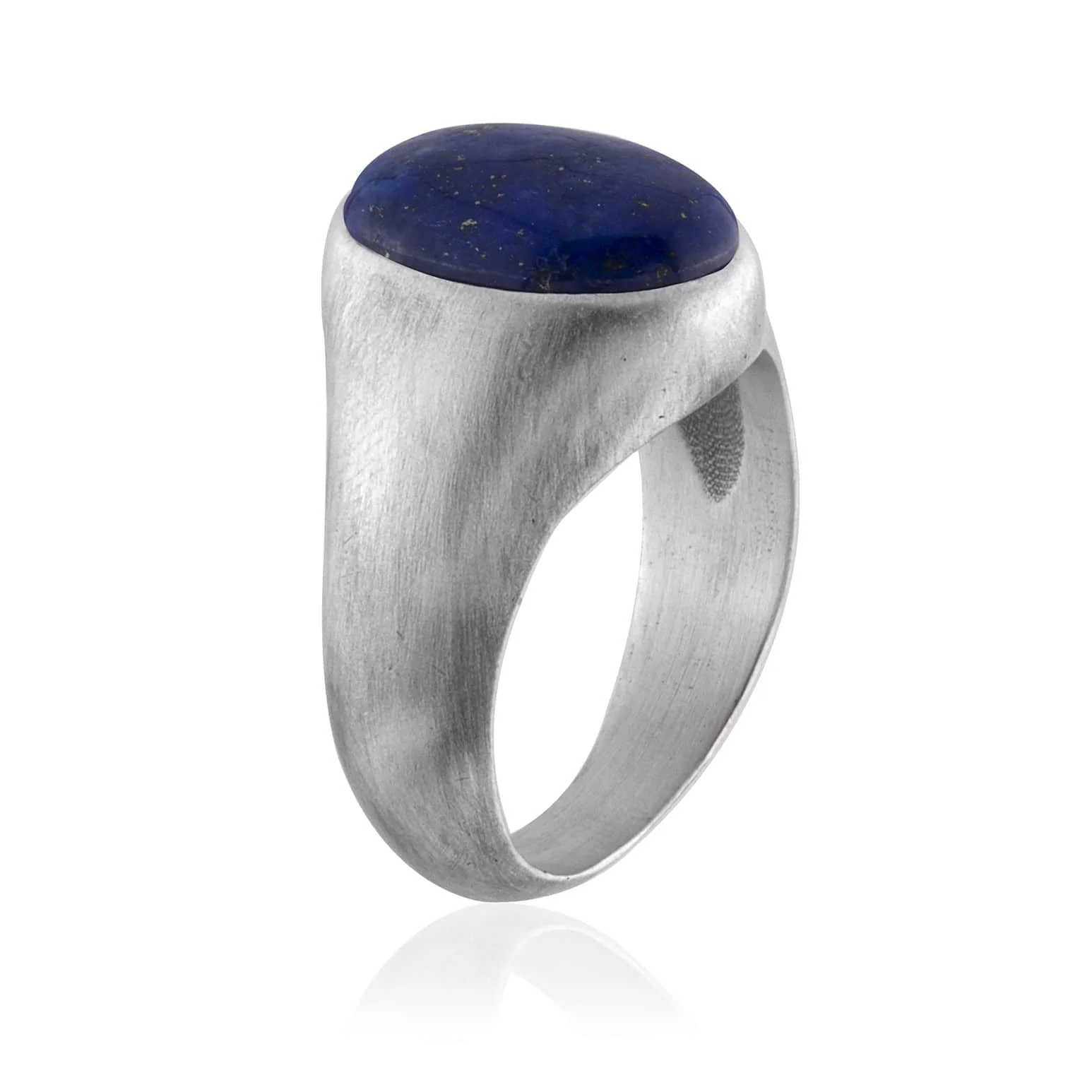 Oval Lapis Signet Ring