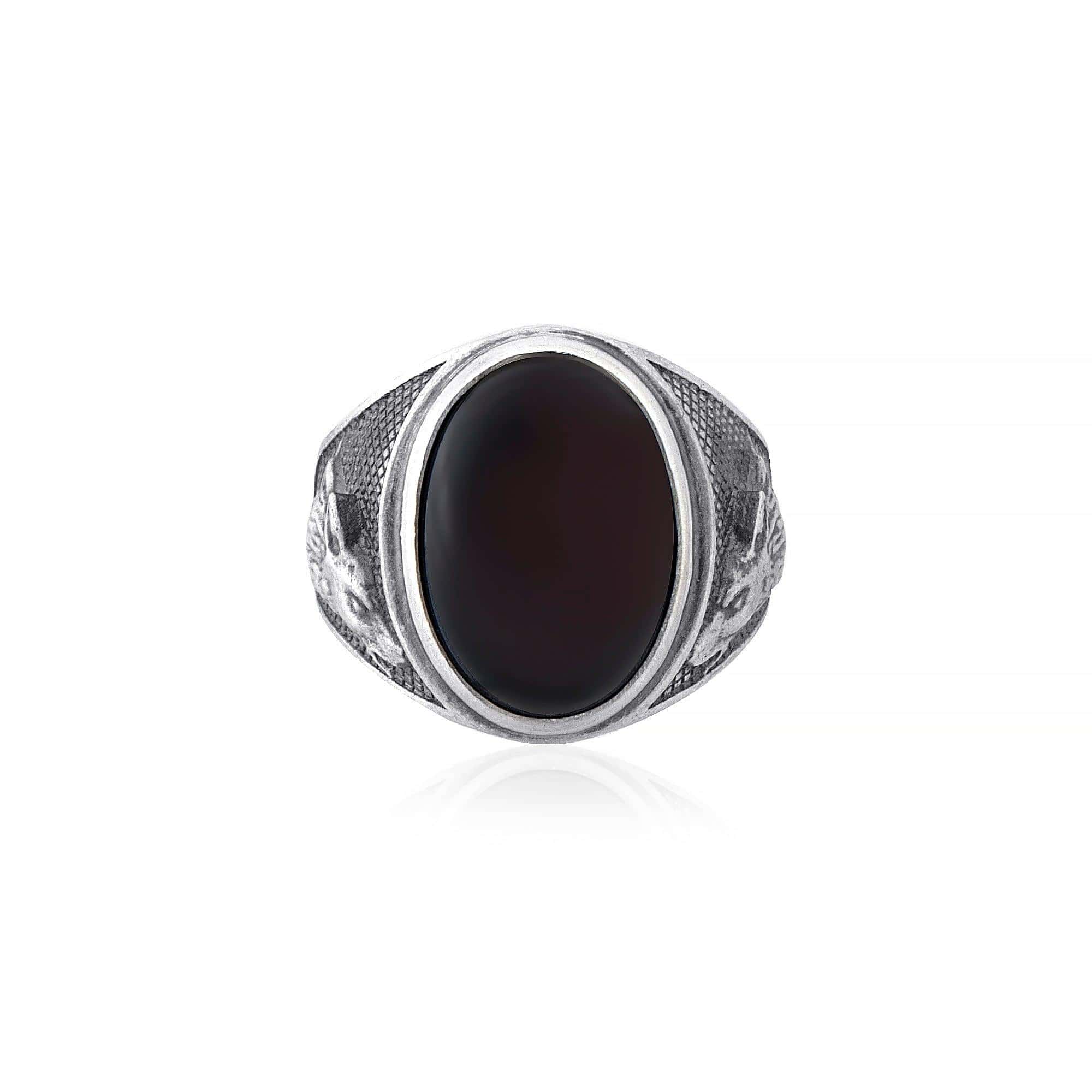 Wolf Onyx Gemstone Ring