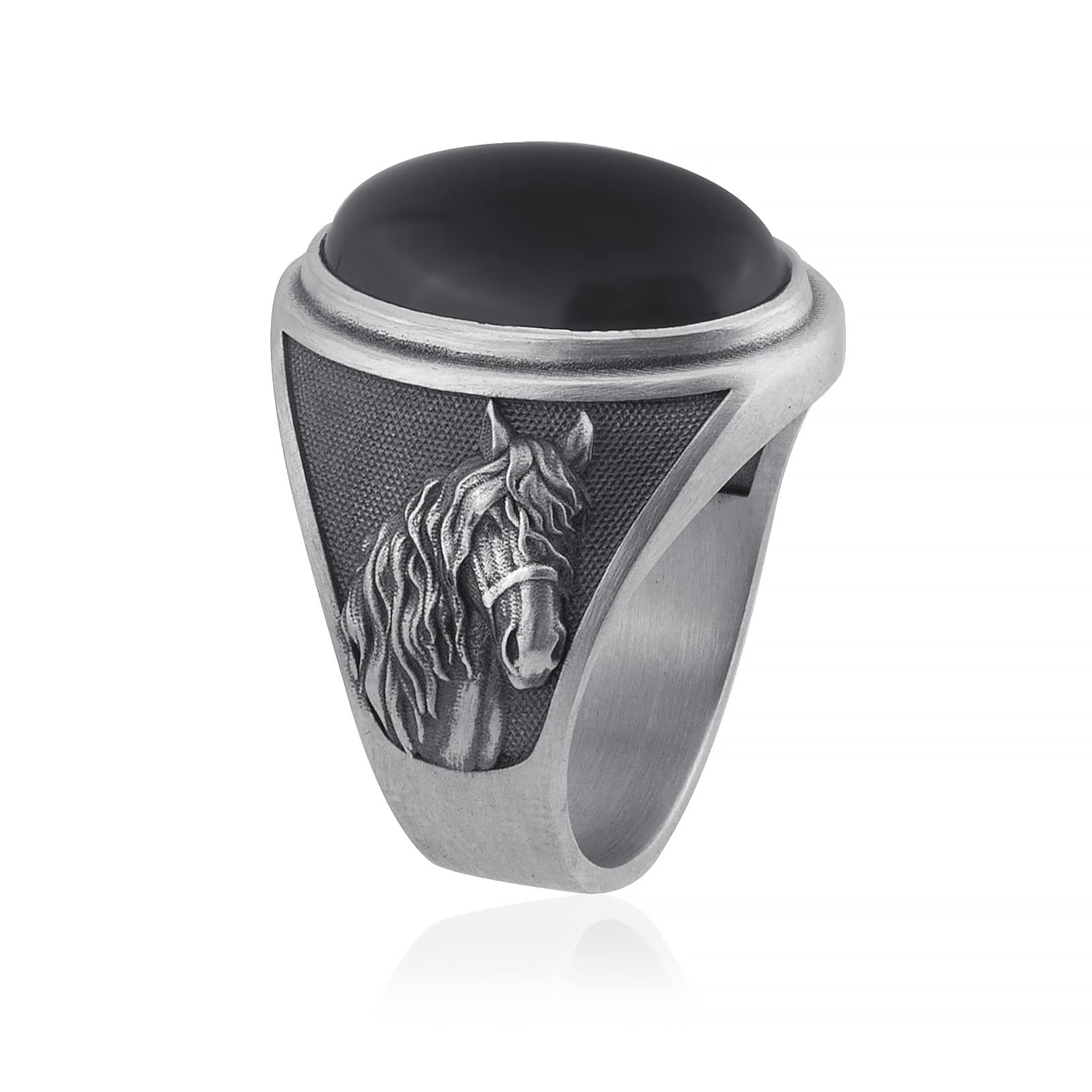 Horse Onyx Ring