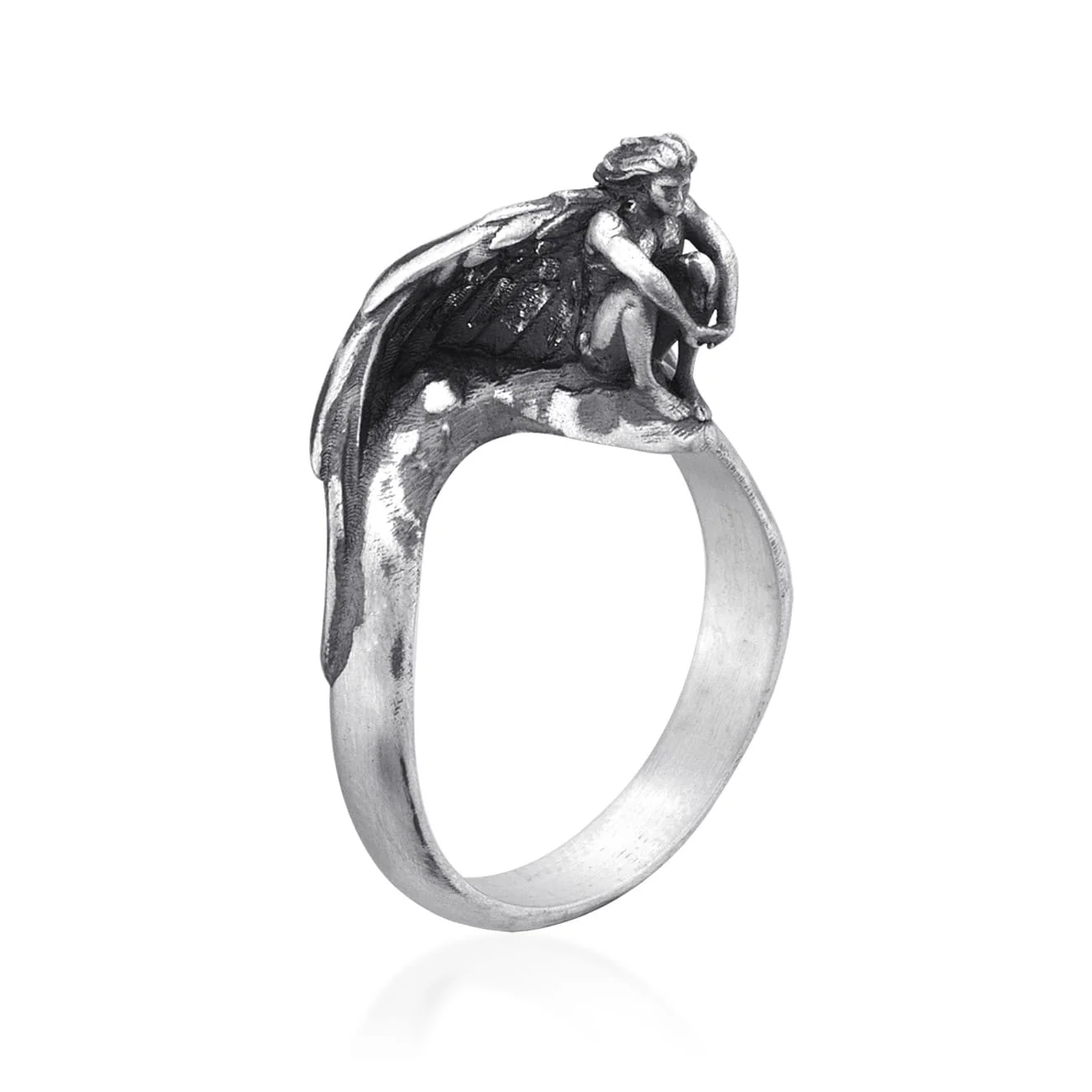 Winged Solitude Ring