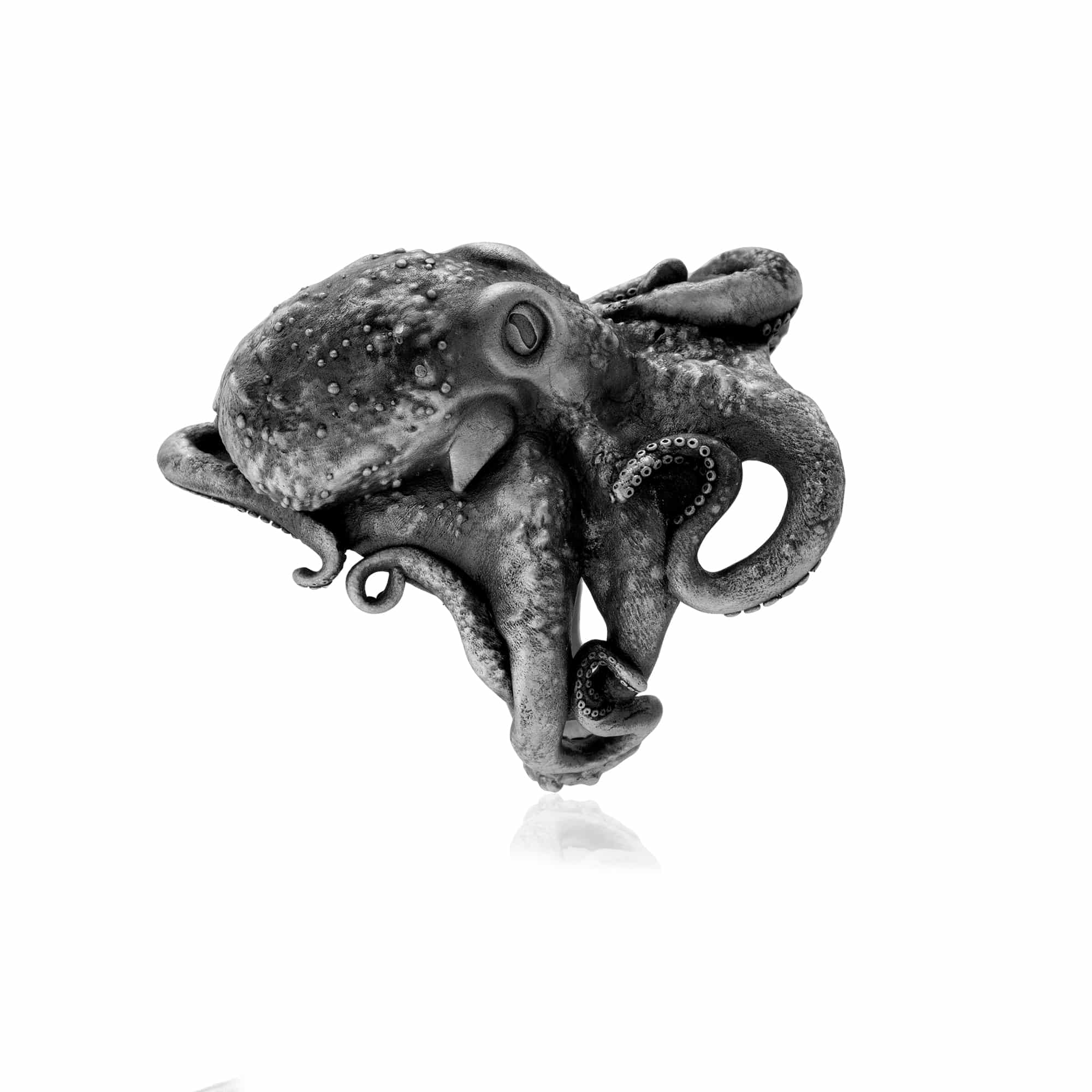 Abyssal Sovereign Octopus Ring