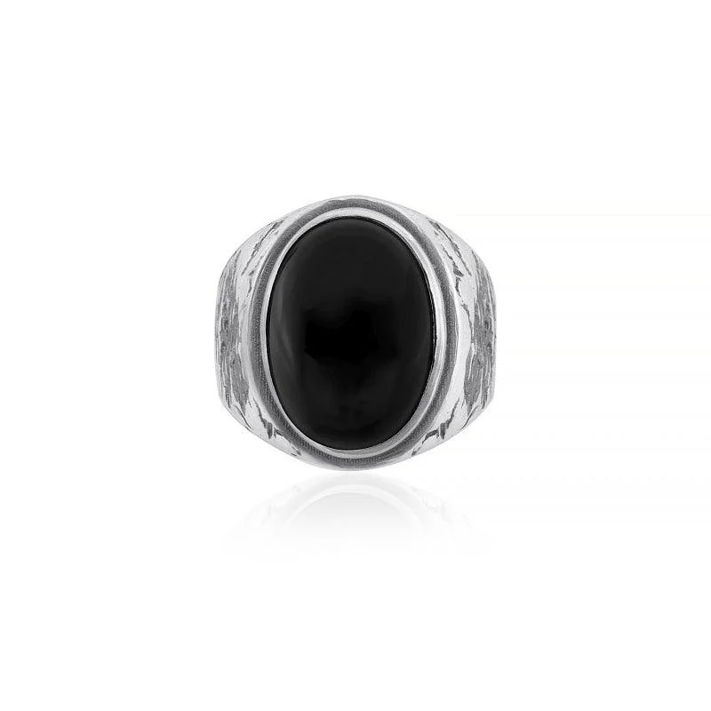 Cracked Onyx Ring