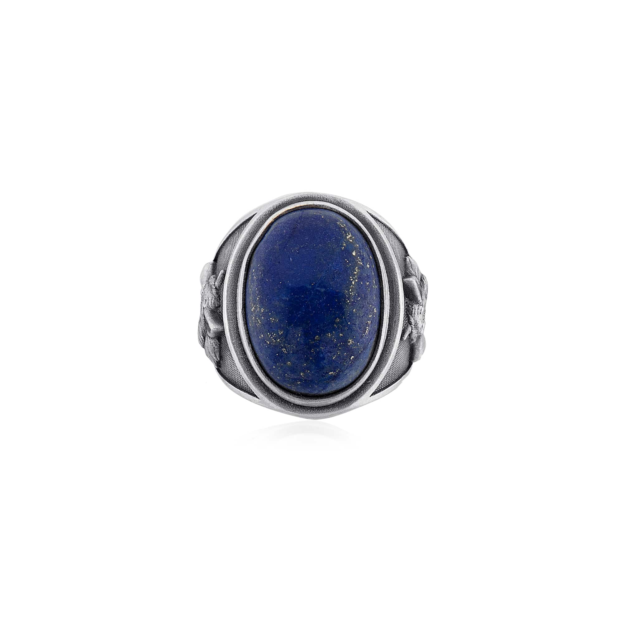 Wolf Head Lapis Ring
