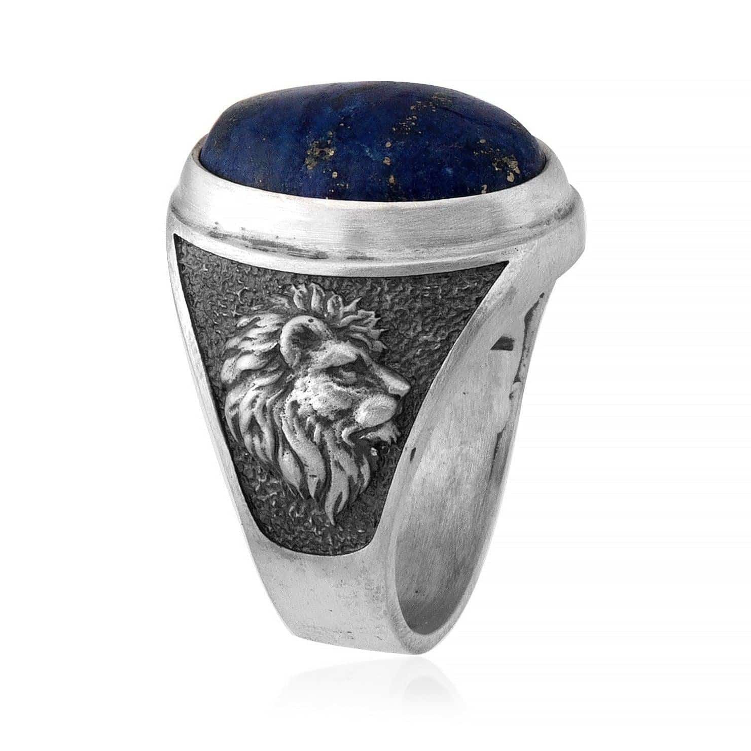 Lion Lapis Gemstone Ring
