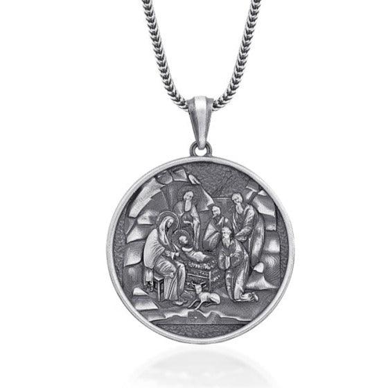 Jesus and Virgin Mary Necklace