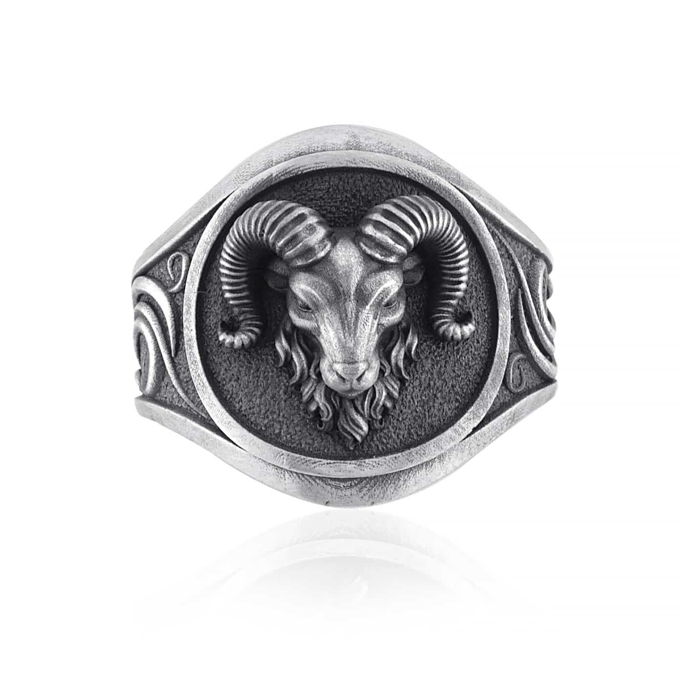 Aries Head Ring