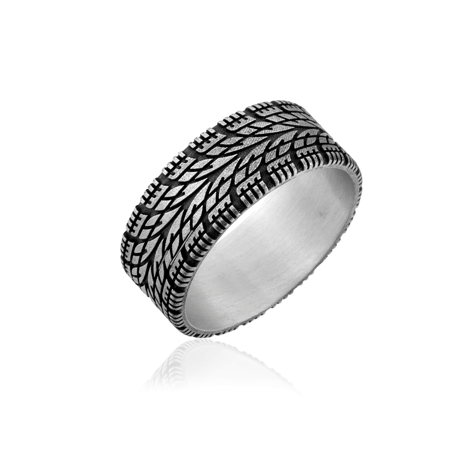Treadline Tire Pattern Ring