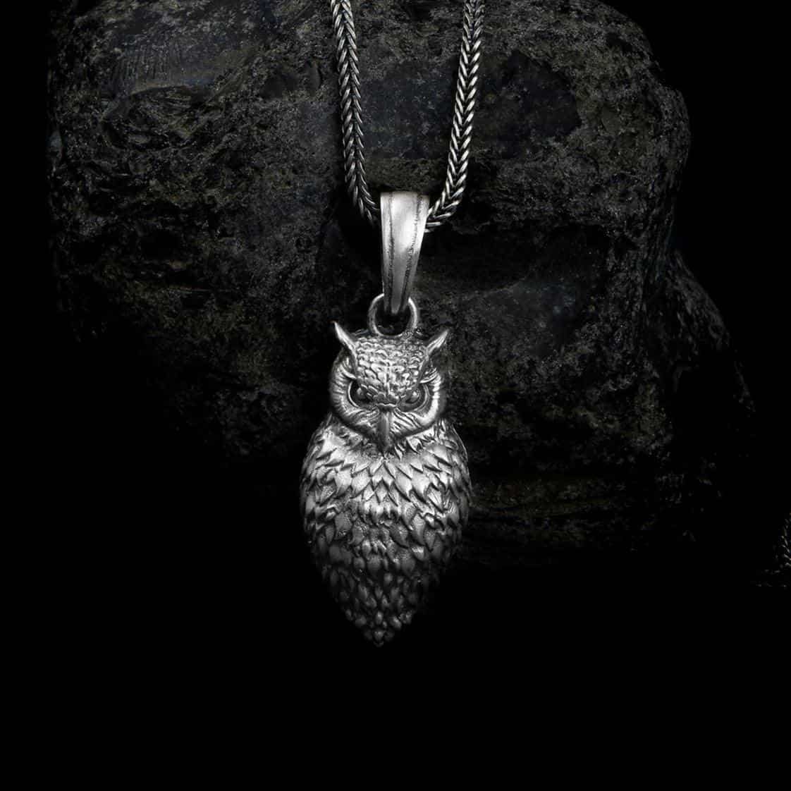 Angry Owl Necklace