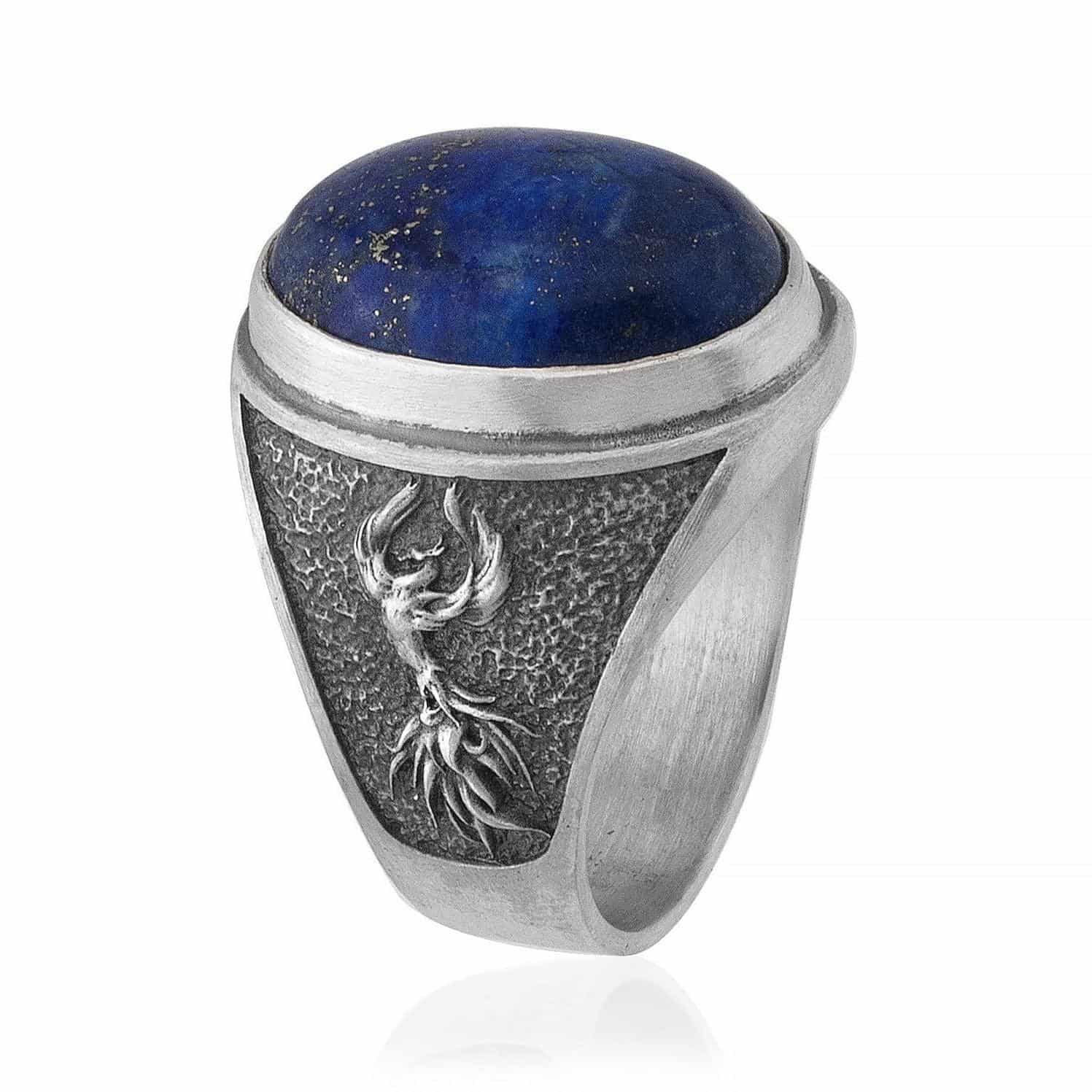 Phoenix Lapis Gemstone Ring