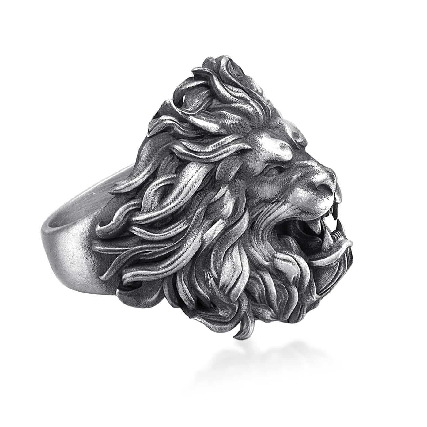 Lion Mane Signet Ring