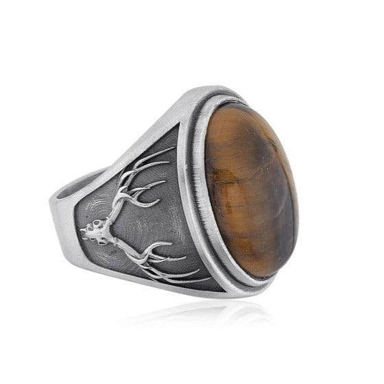 Buckhorn Tiger Eye Ring