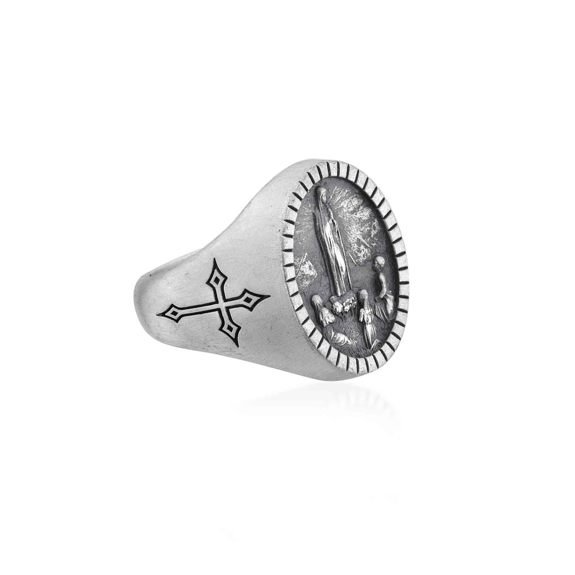 Our Lady Of Fatima Signet Ring