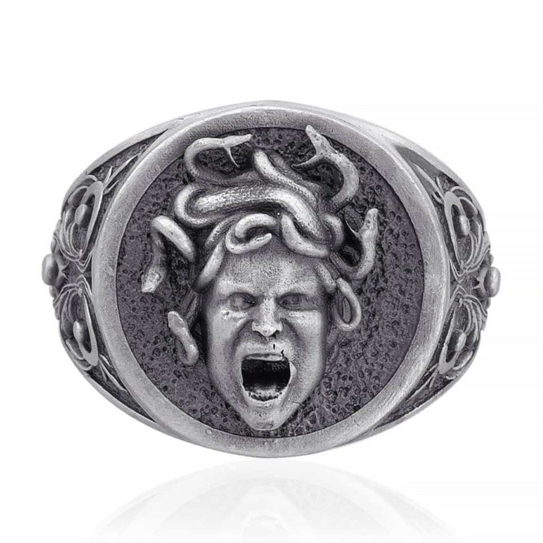 Angry Gorgon Medusa Ring