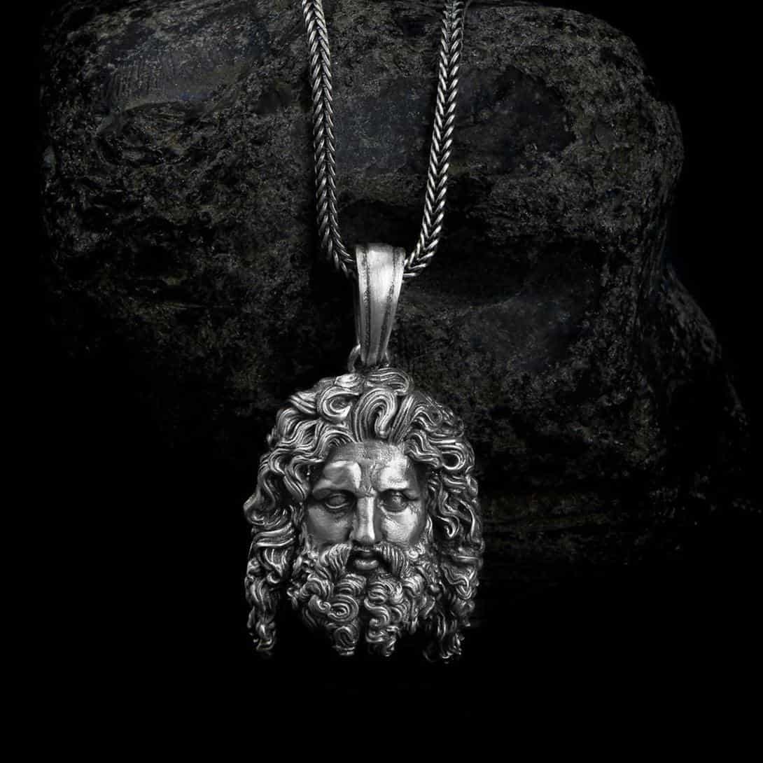 Zeus Head Necklace