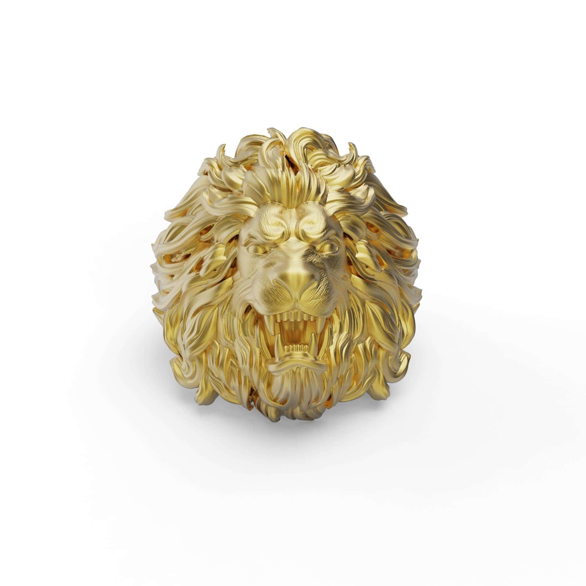 Lion Mane Signet Ring