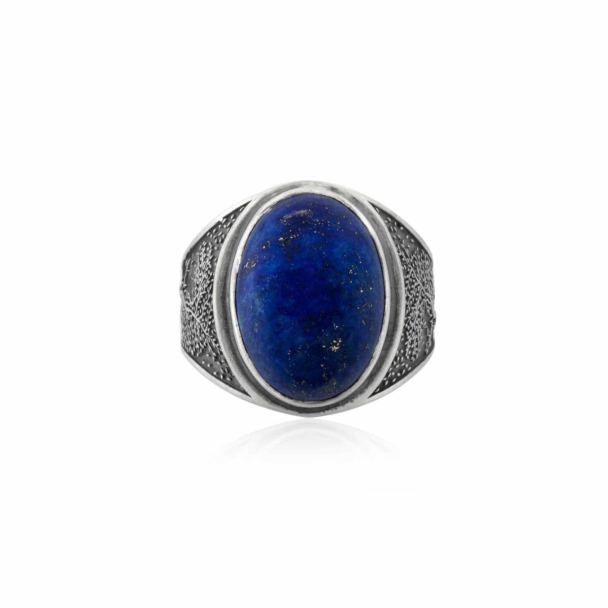 Tree Of Life Lapis Ring