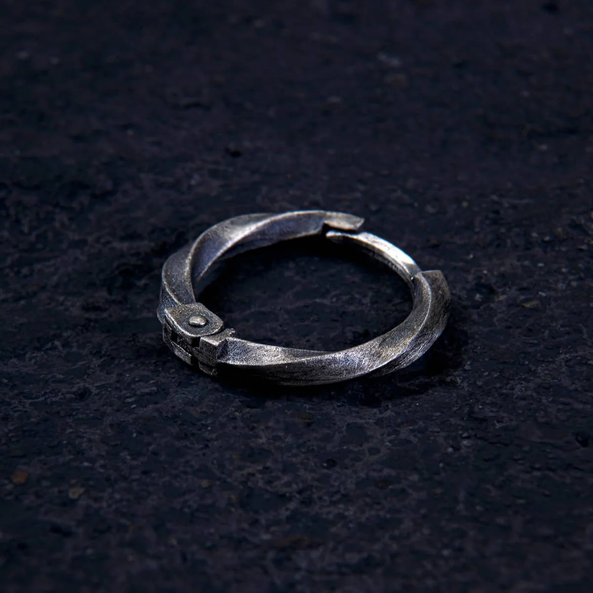 Twist of Eternity Hoop Earring