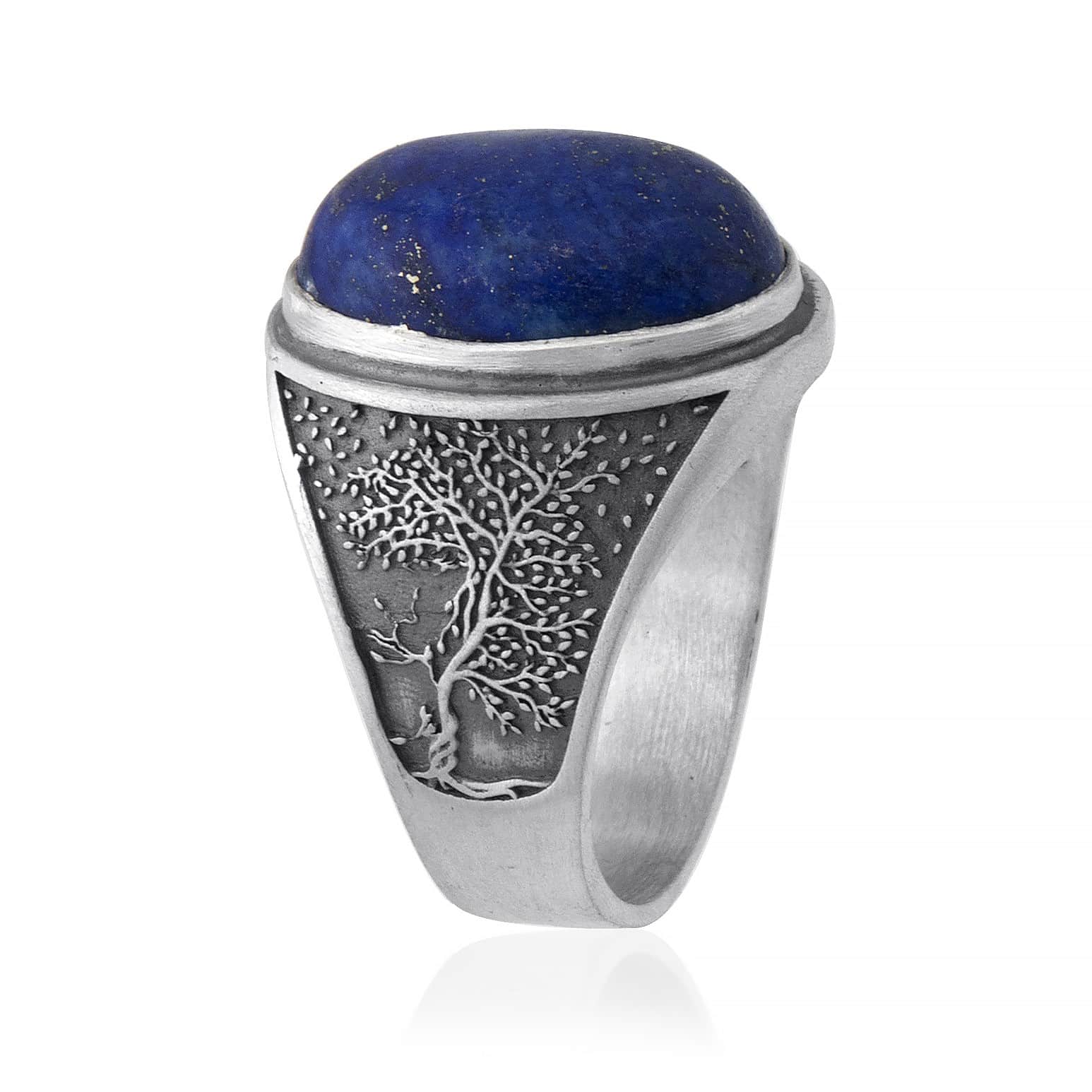 Tree Of Life Lapis Ring