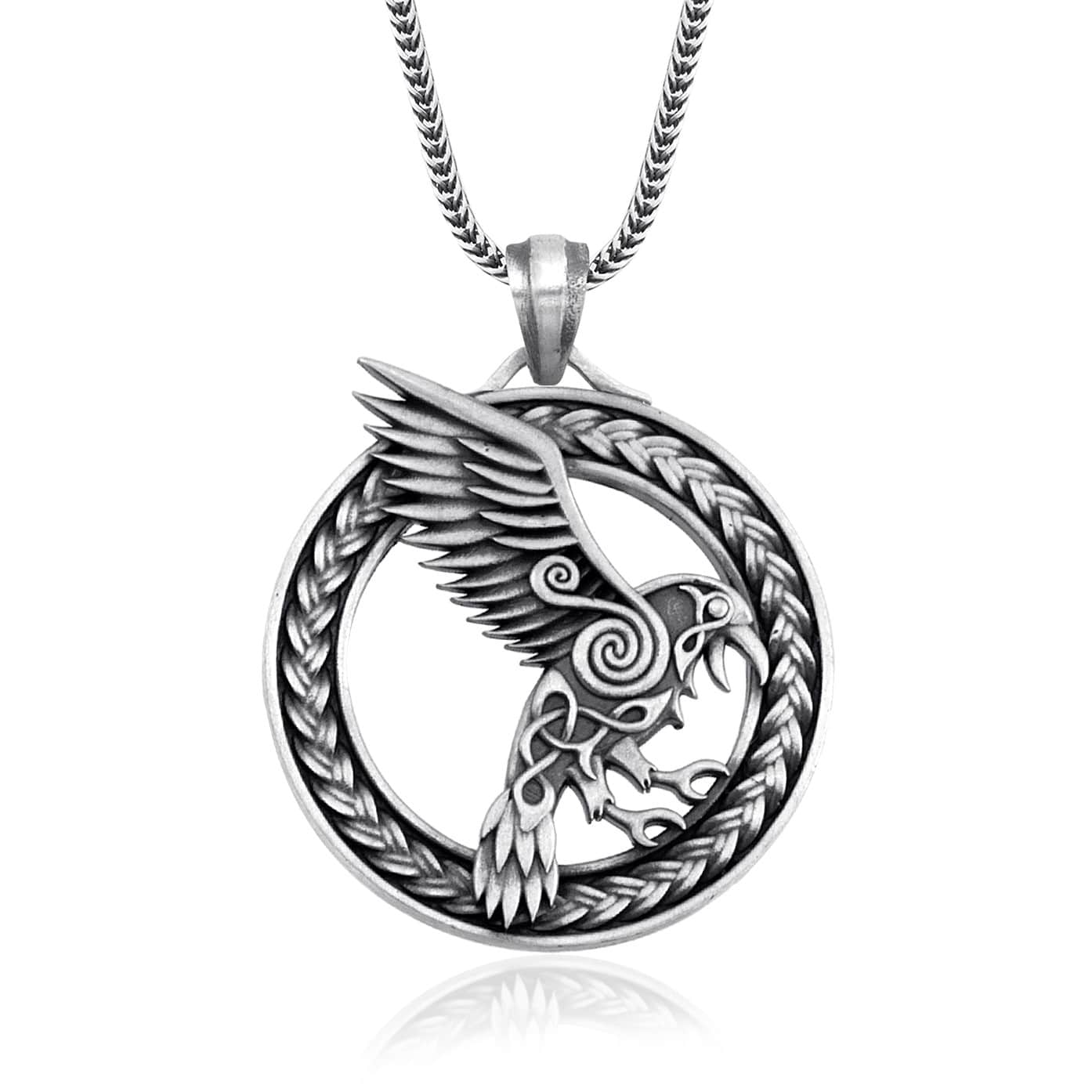 Viking Raven Necklace