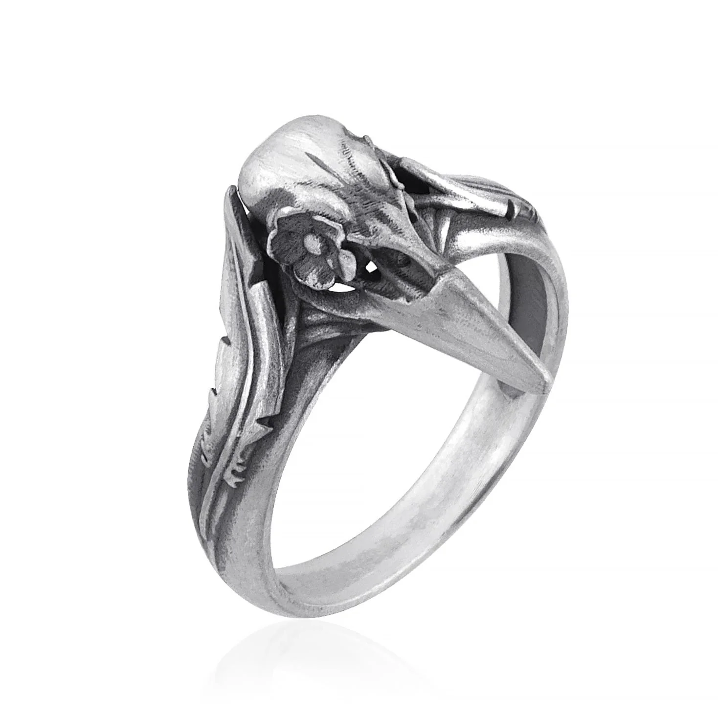 Raven Skull Ring