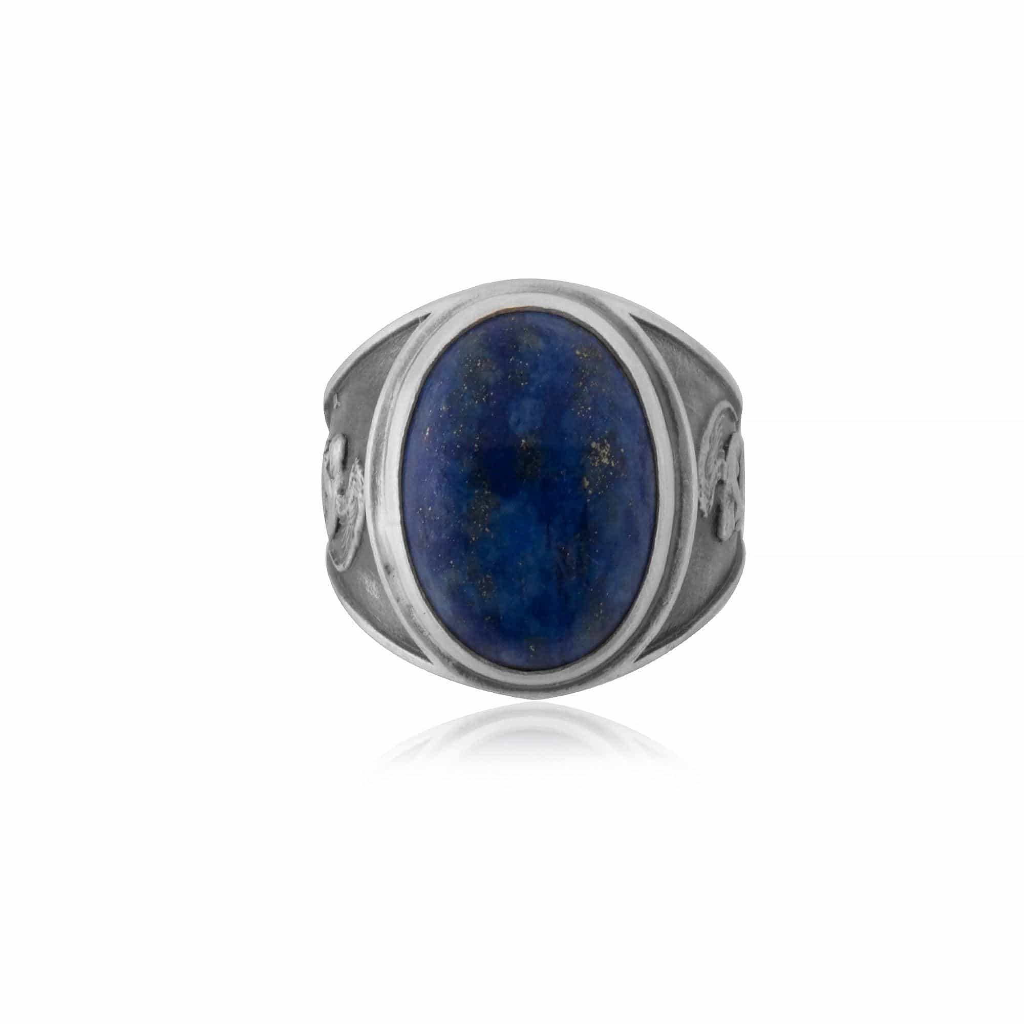 Angel Lapis Gemstone Ring