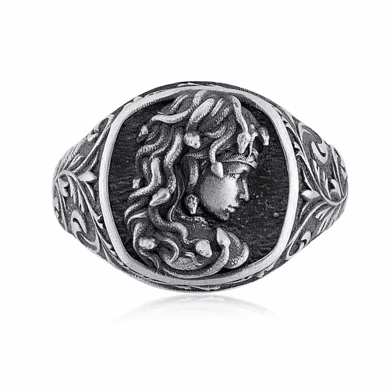 Medusa Signet Ring
