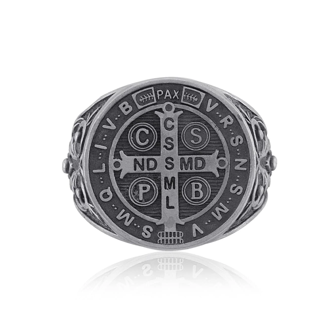 Saint Benedict Medal Signet Ring