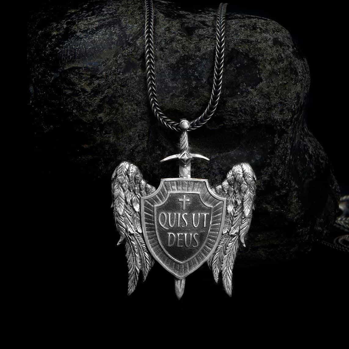 Saint Michael Shield Necklace