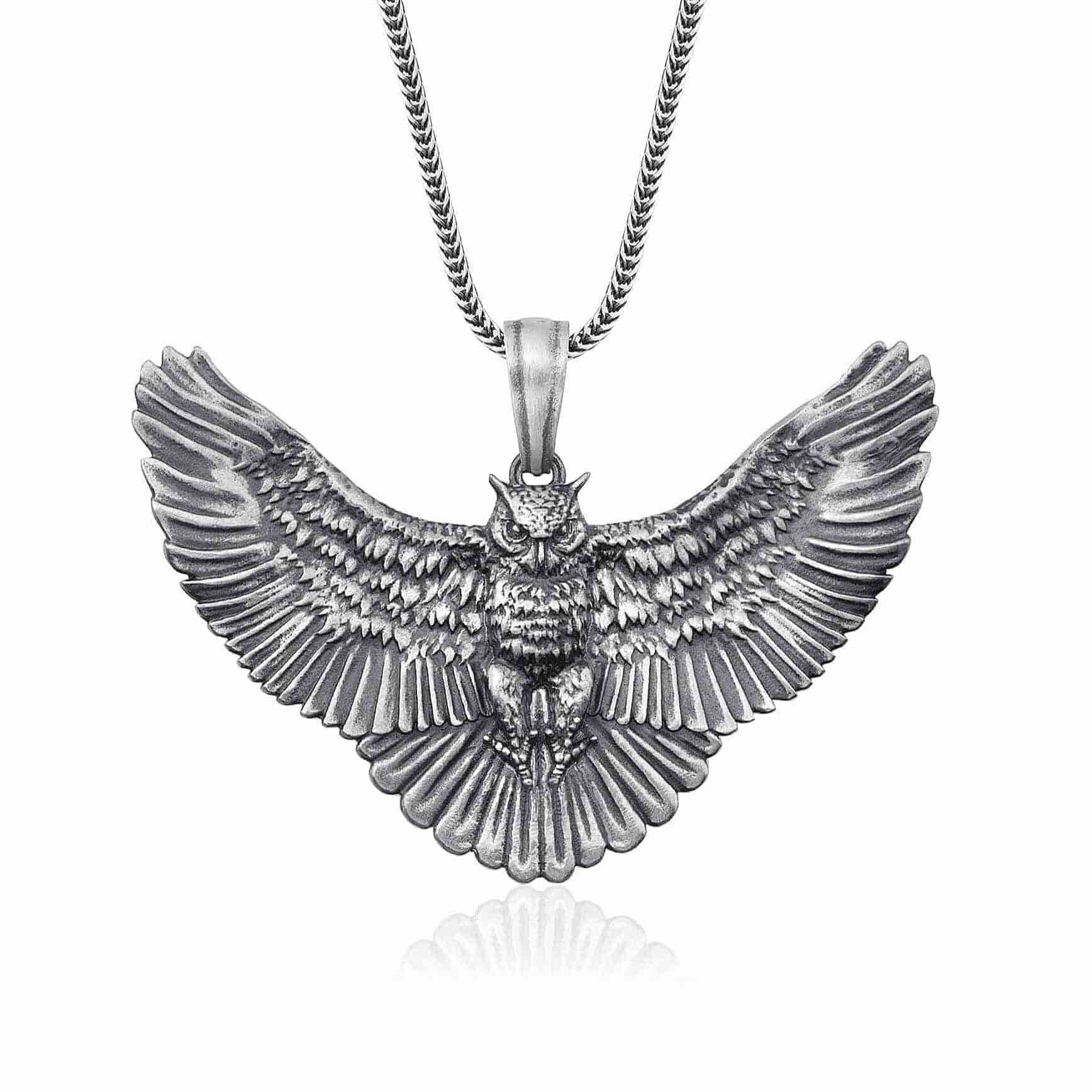 Owl And Wings Necklace