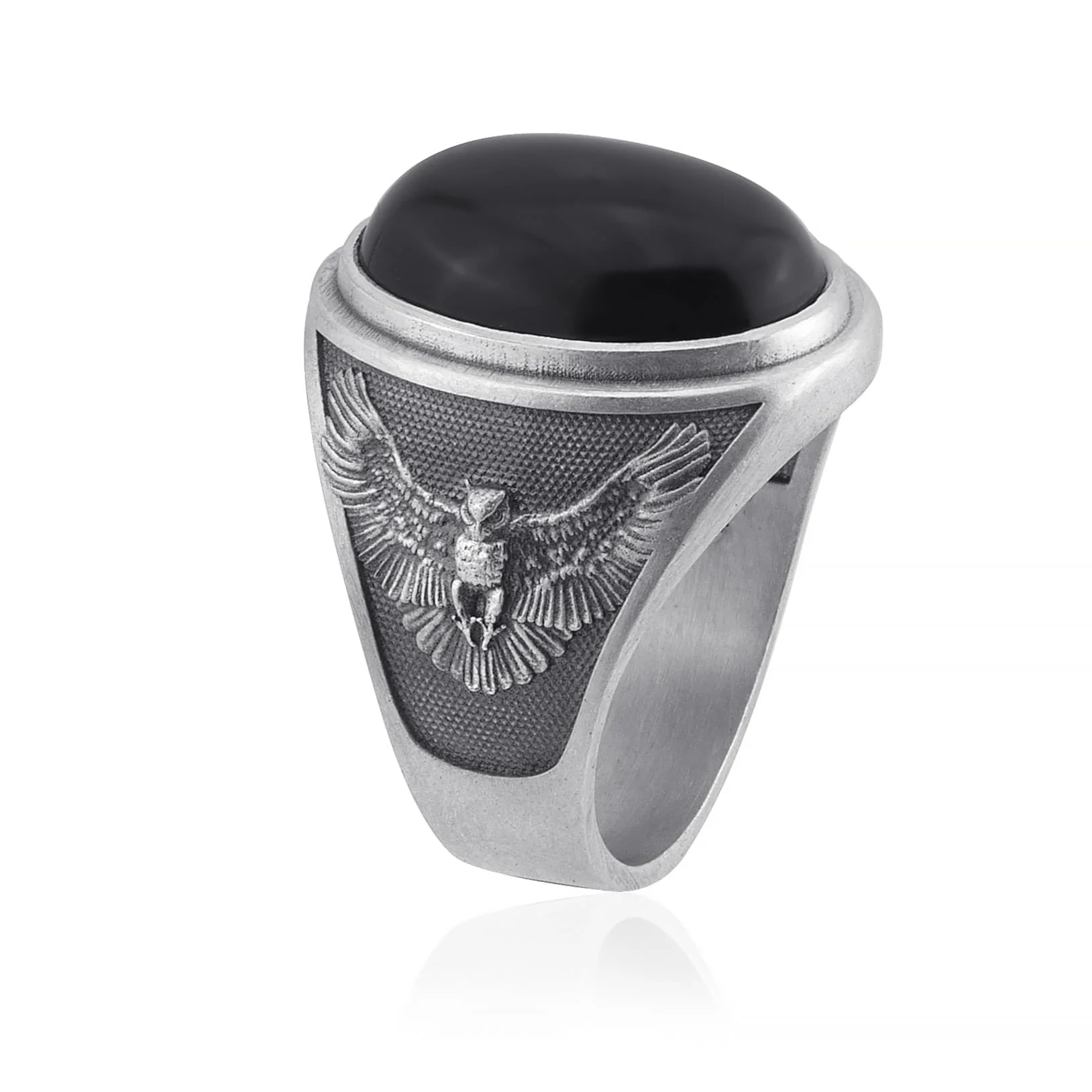 Owl Onyx Ring