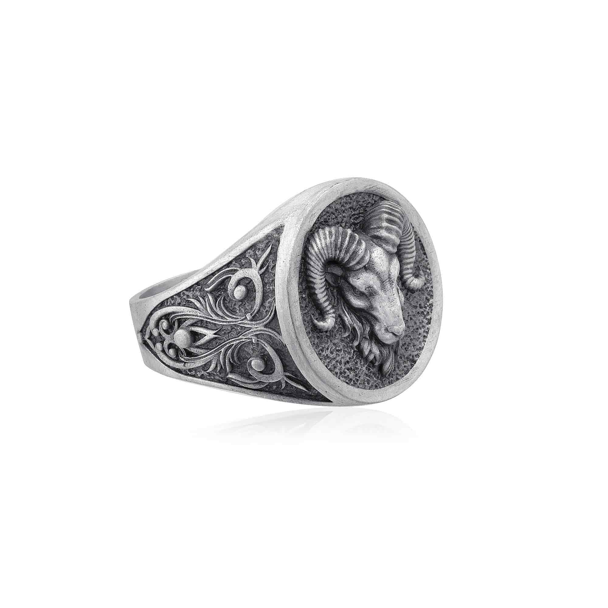 Aries Ram Head Ring