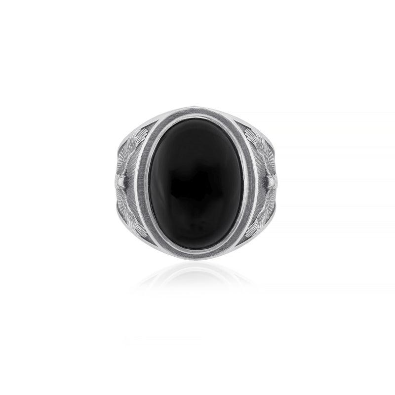 Owl Onyx Ring