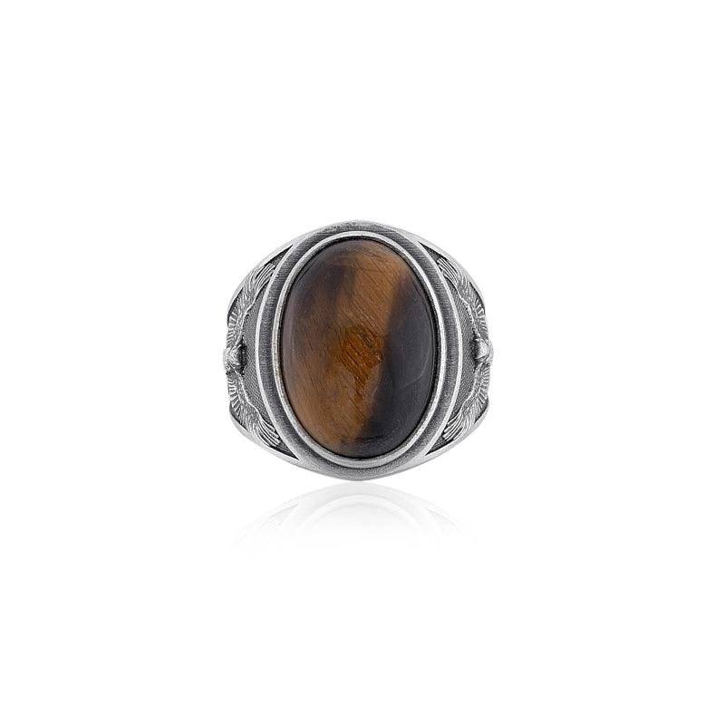 Owl Tiger Eye Ring