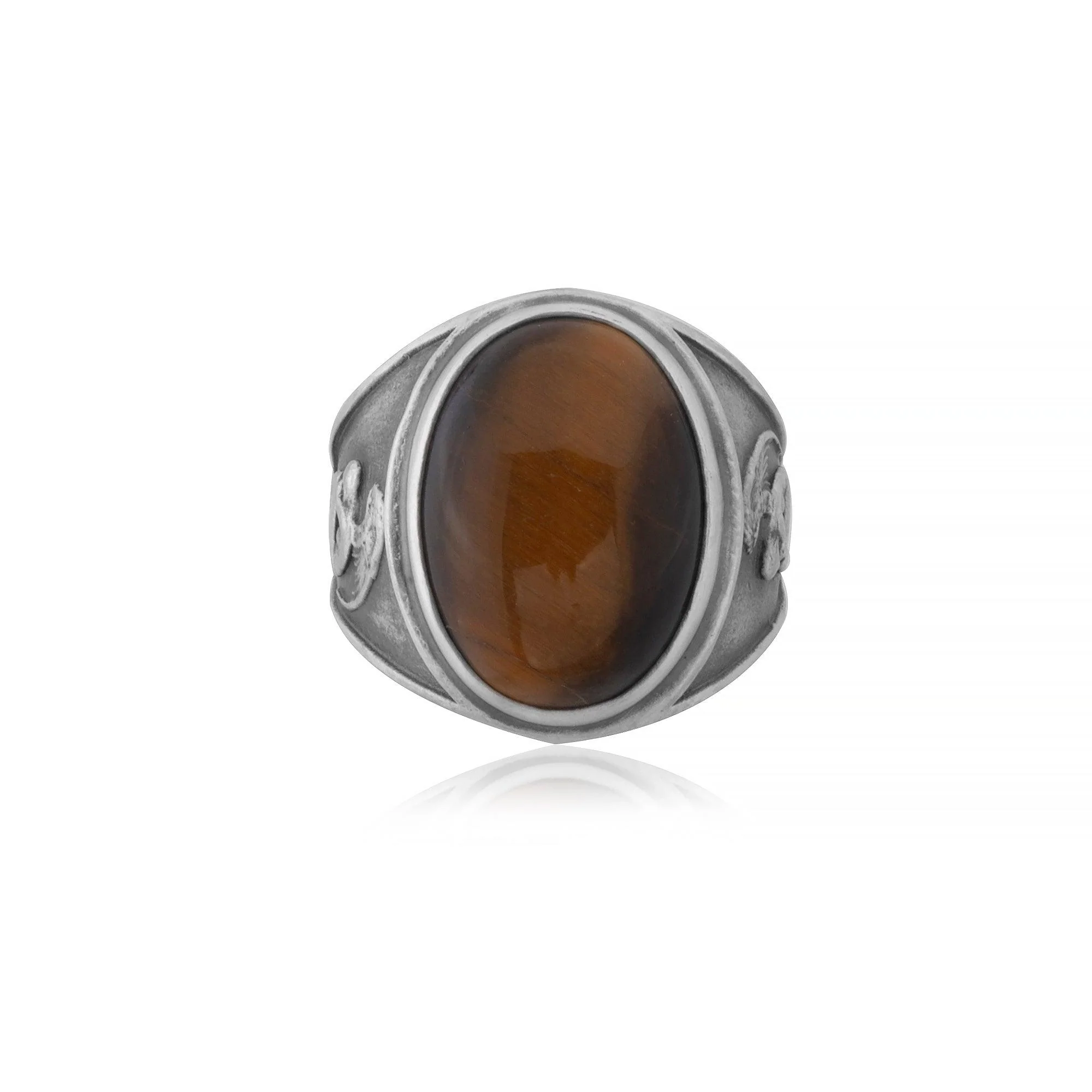 Angel Tiger Eye Gemstone Ring
