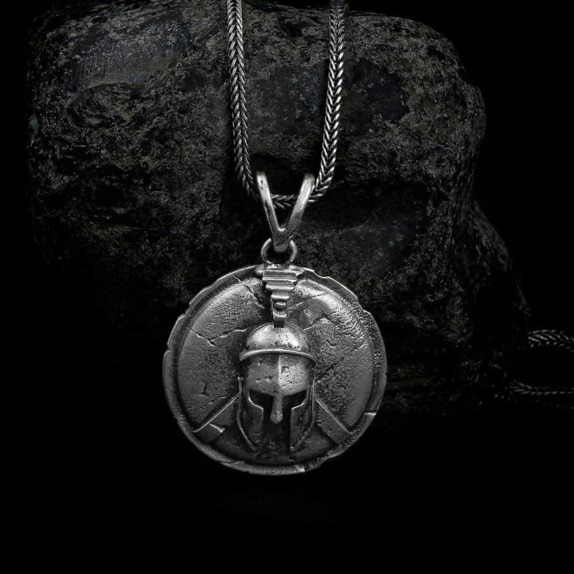 Spartan Helmet Necklace