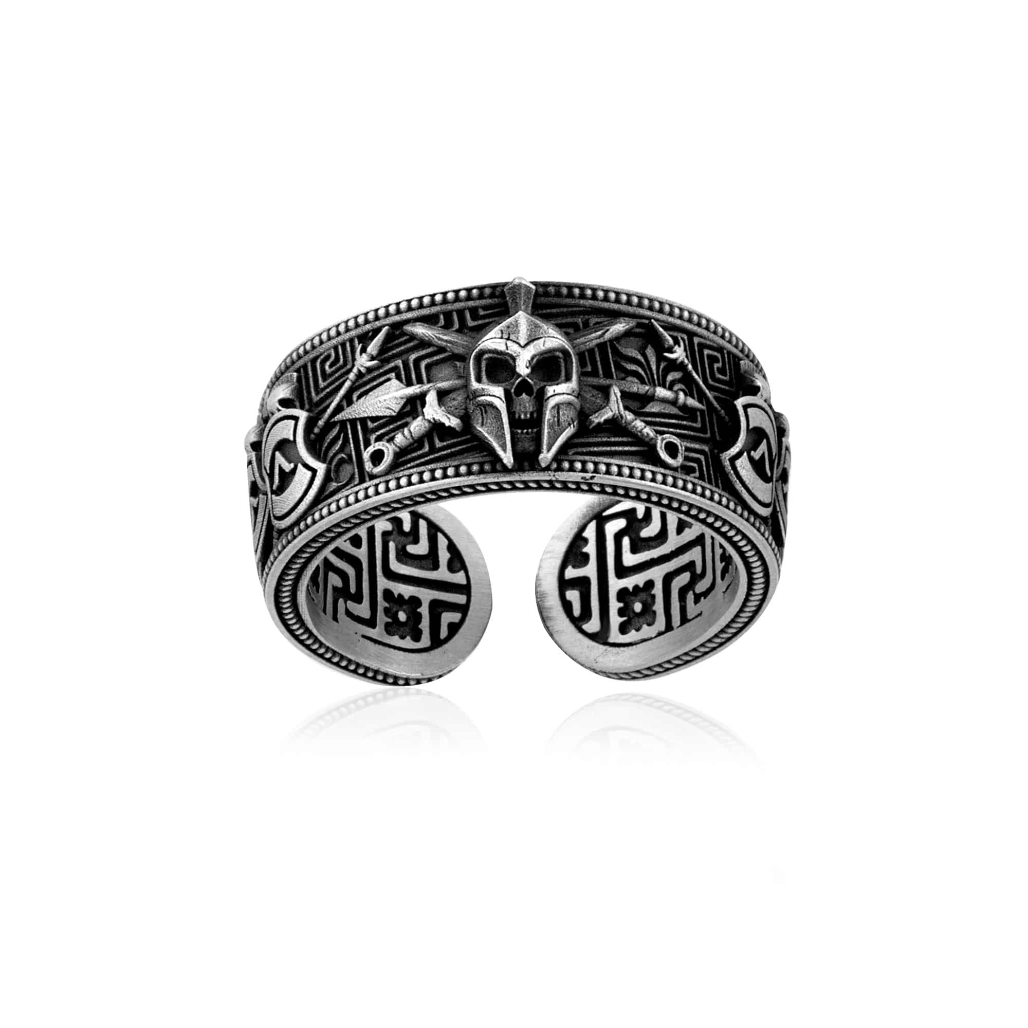 Spartan Warrior Band Ring
