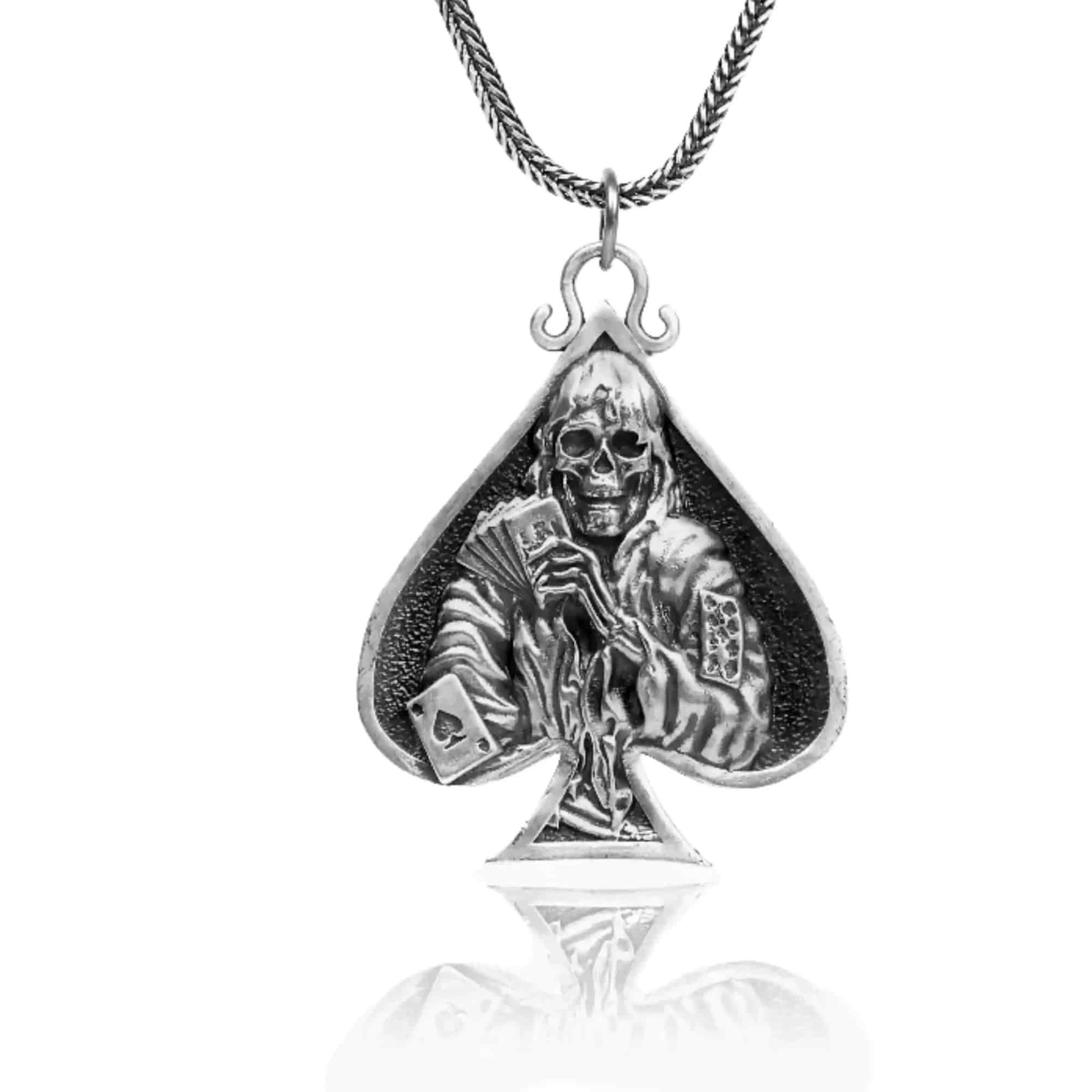 Spade Skull Necklace