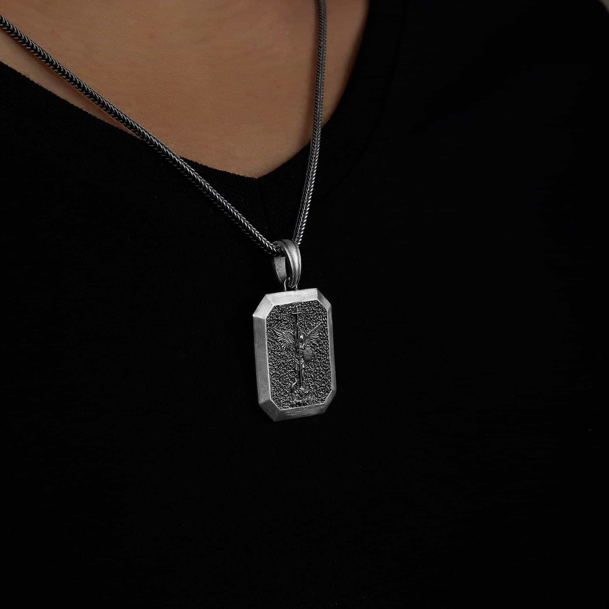 Saint Michael Shield Necklace
