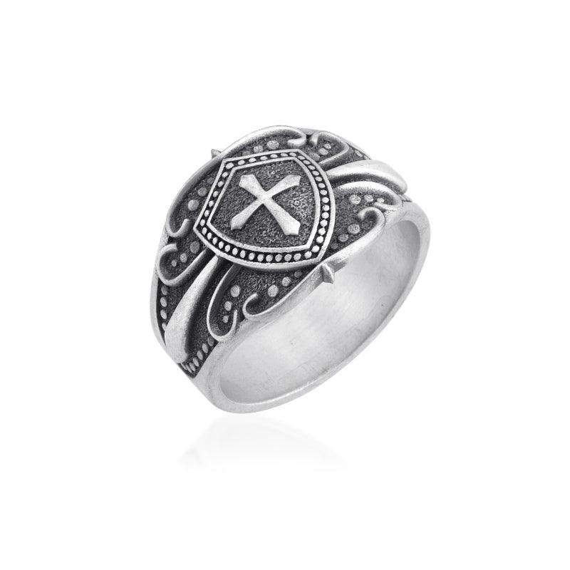 Cross Shield Ring