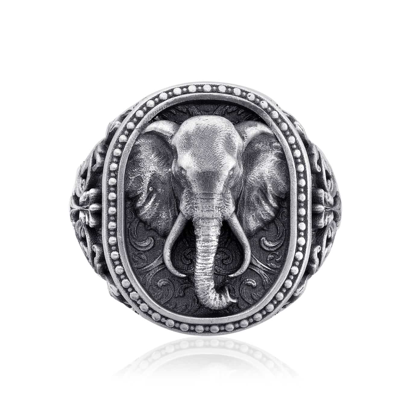 Elephant Patterned Ring
