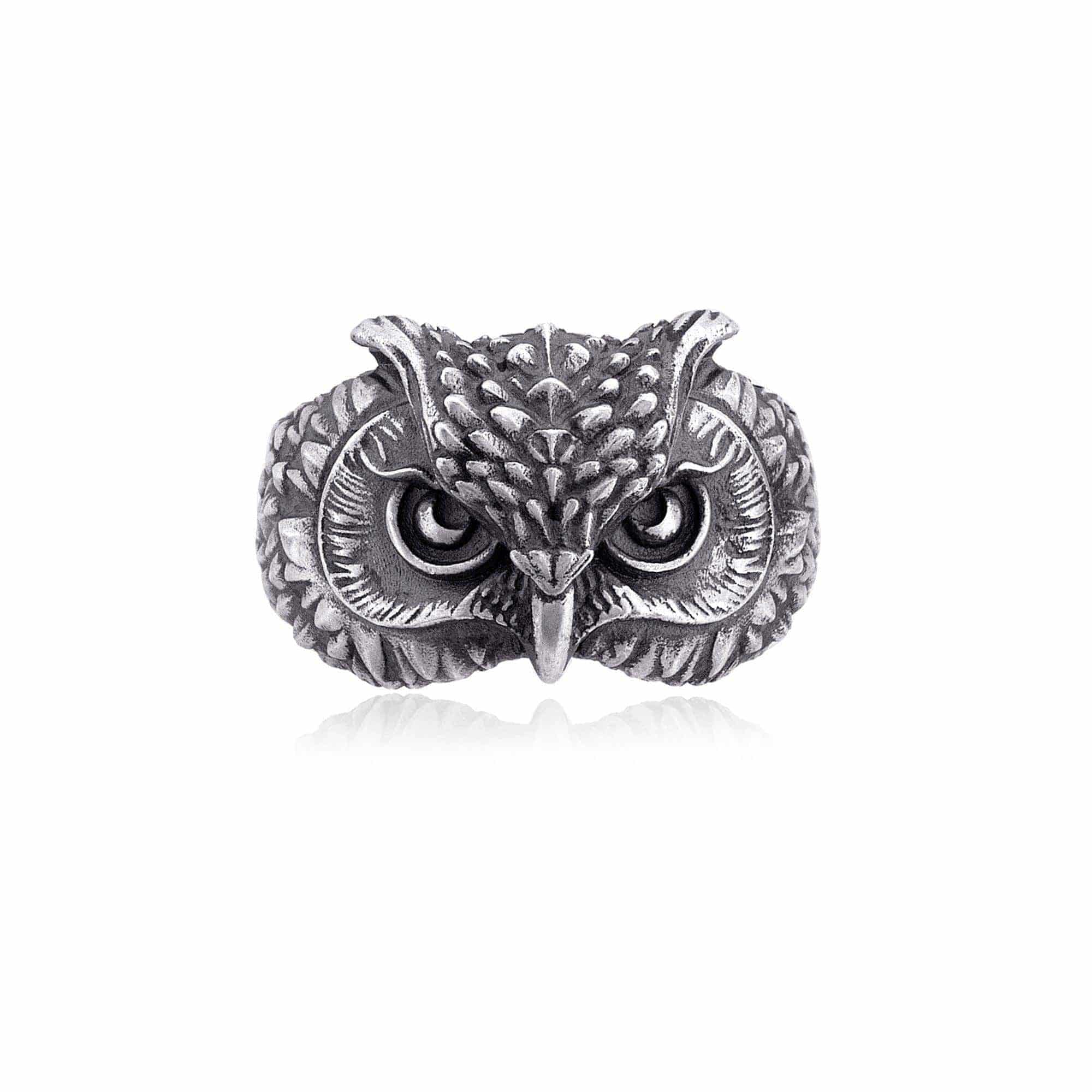Owl Head Ring