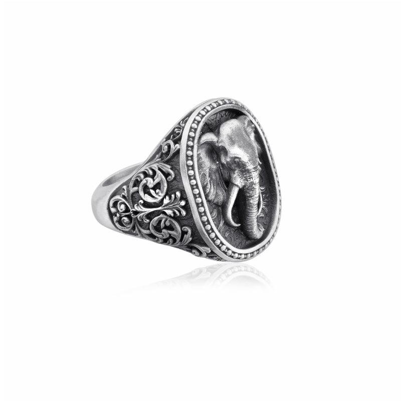 Elephant Patterned Ring