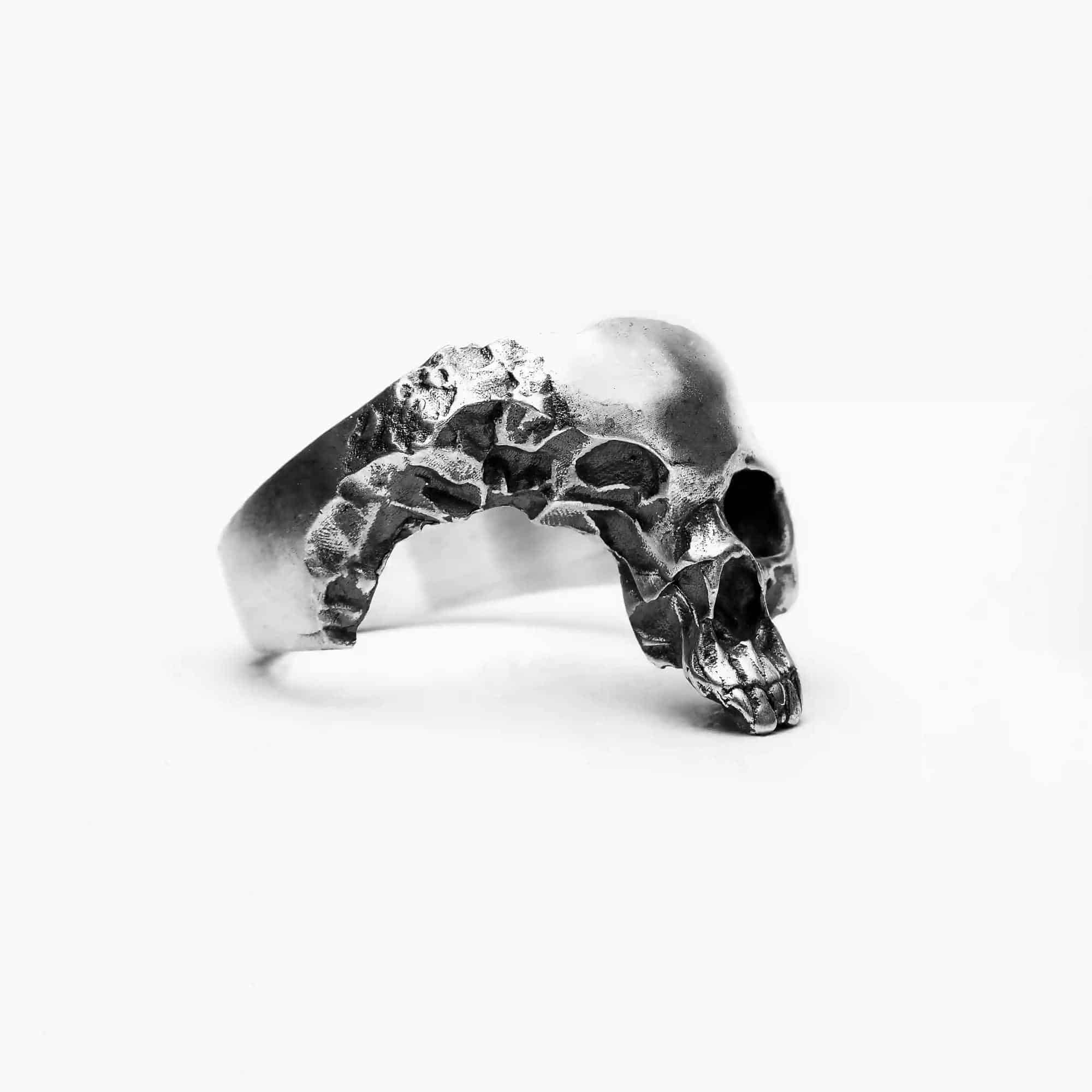 Wounded Skull Head Ring