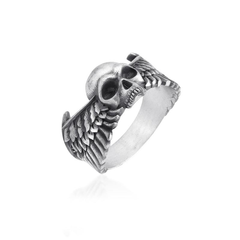 Winged Skull Ring