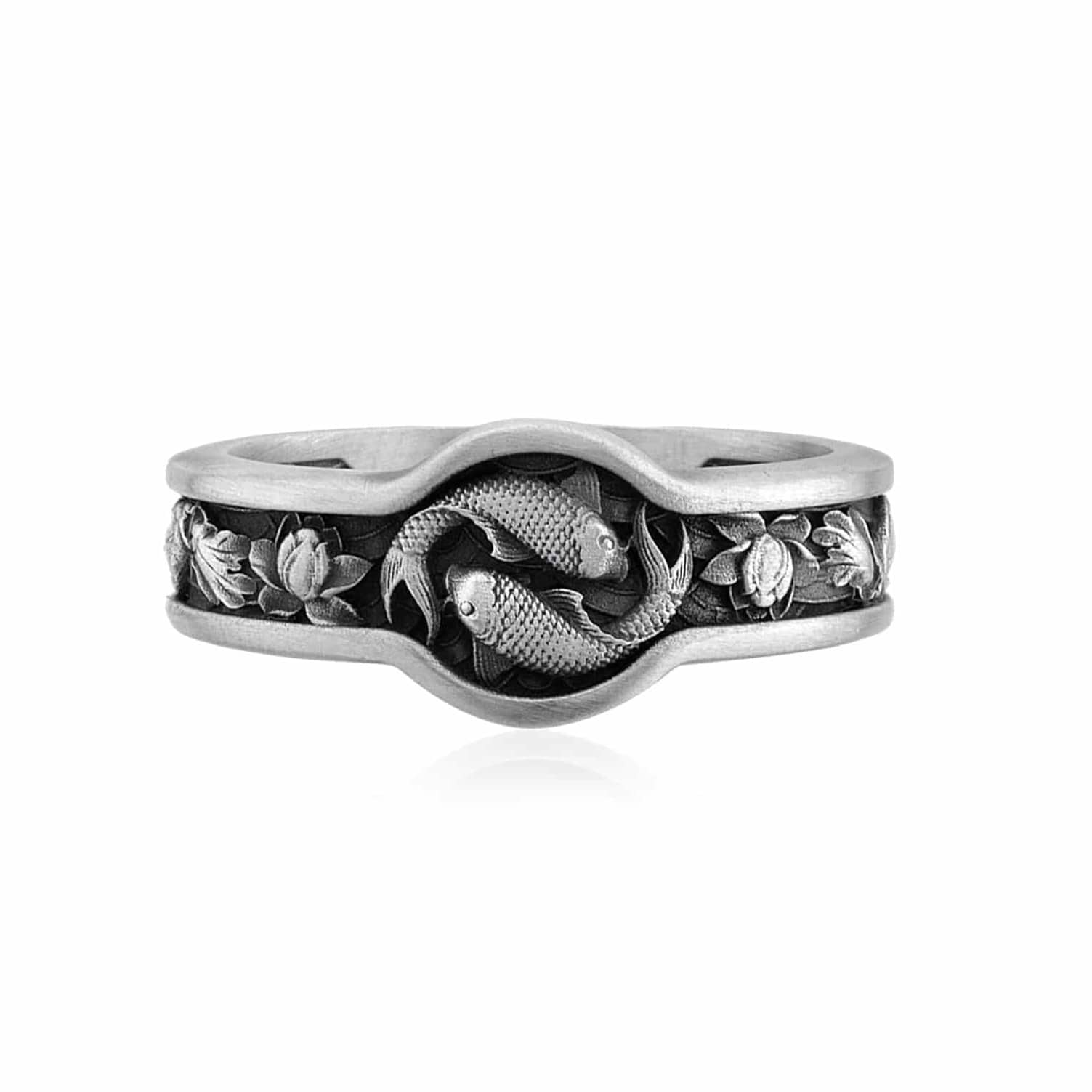 Yin Yang Koi Fish Ring